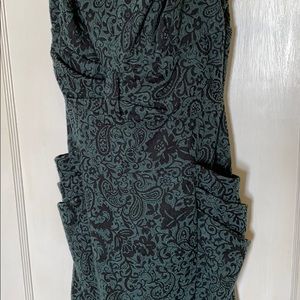 Emerald green velvet dress